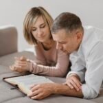 couple reading bible scriptures